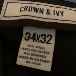 Crown & Ivy navy dress pants